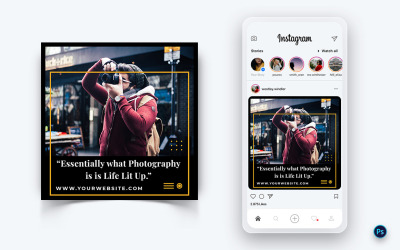 Fotografiediensten Social Media Post Design Template-03
