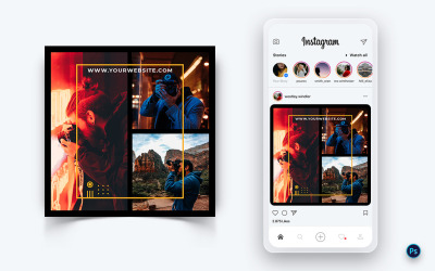 Fotografiediensten Social Media Post Design Template-04