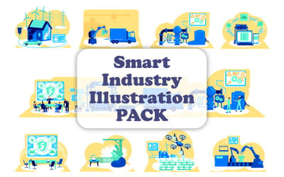 Набір ілюстрацій Smart Industry 1