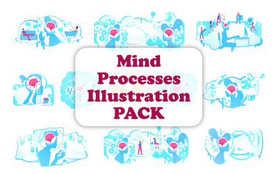 Pakiet ilustracji procesów umysłowych
