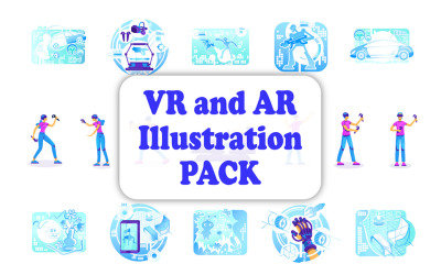 VR and AR Illustration Bundle
