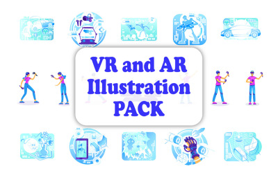 VR- en AR-illustratiebundel