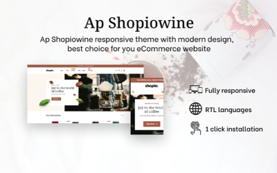 Ap Shopiowine - 咖啡、酒厂、茶 Shopify 主题