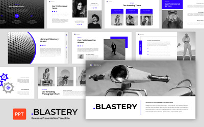 Blastery - Modelo de PowerPoint de apresentação de negócios