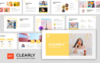 Clearly - Business Presentation Шаблон PowerPoint