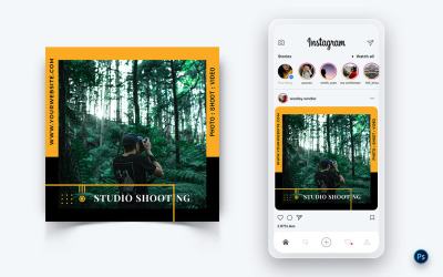 Fotografiediensten Social Media Post Design Template-06