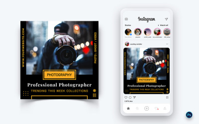Fotografiediensten Social Media Post-ontwerpsjabloon-07