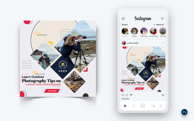 Fotografiediensten Social Media Post-ontwerpsjabloon-26