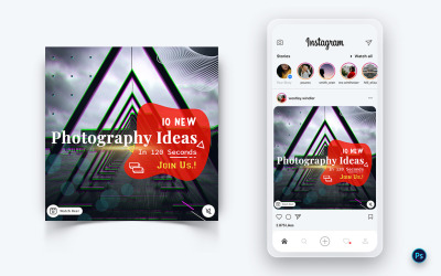 Фотоуслуги Дизайн поста в социальных сетях Template-12