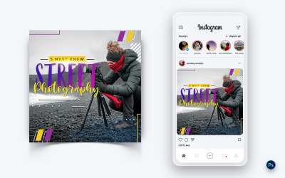 Фотоуслуги Дизайн поста в социальных сетях Template-14