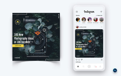 Фотоуслуги Дизайн постов в социальных сетях Template-19