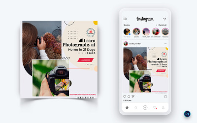 Фотоуслуги Дизайн постов в социальных сетях Template-20
