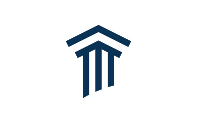 Plantilla de logotipo de pilar. Columna Vector ilustración Diseño V4
