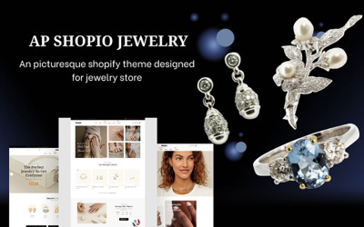 Shopio Jewelry - Luxusní klenotnictví Téma Shoppify