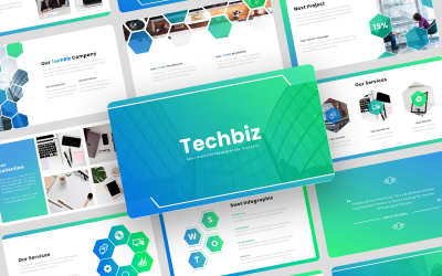 Techbiz - Plantilla de PowerPoint empresarial multipropósito