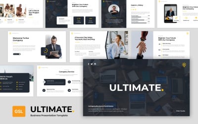 Ultimate - Plantilla de diapositivas de Google para presentación de negocios de la empresa