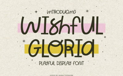 Wishful Gloria - игривый кудрявый шрифт