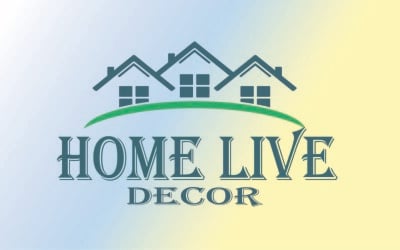 Azienda di logo della decorazione dal vivo per la casa