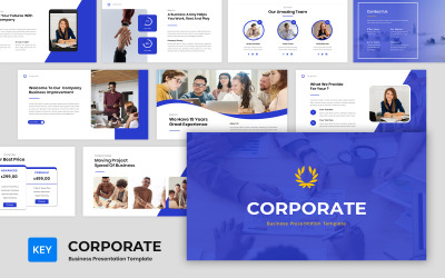 Корпоративне – Шаблон основної доповіді для бізнес-презентації компанії