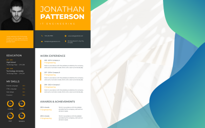 Yellow Professional IT Engineering Resume Template