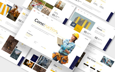 Nero Construction prezentáció Google Slides sablon