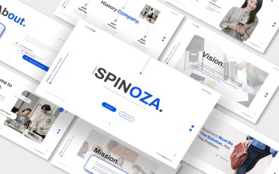 Plantilla de presentación de Keynote empresarial de Spinoza