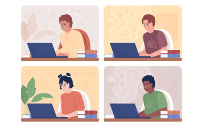 After-School Education Illustration Set