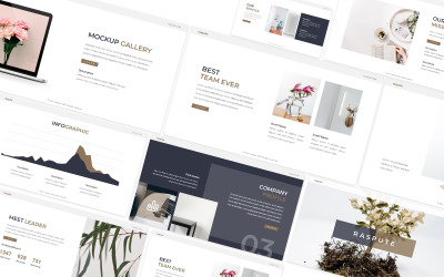 Modello PowerPoint di Raspute Lookbook