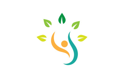 Plantilla de diseño de logotipo vectorial de éxito People logo V3