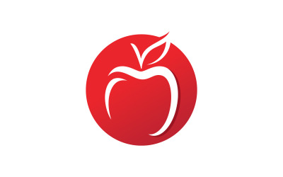 Apple Fresh Fruit logo Vector Logo Design Template V8