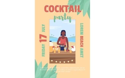 Cocktail Party on Beach Template