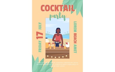 Cocktailparty am Strand Vorlage