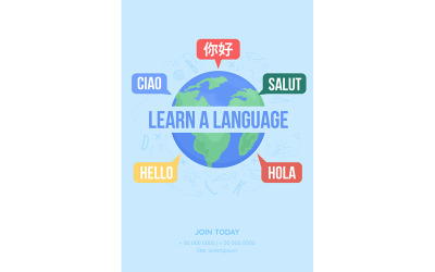 Sprachbanner-Vorlage lernen