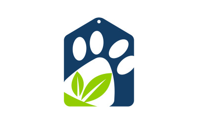 Vettore del modello di progettazione del logo del negozio di animali domestici