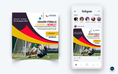 Modèle de conception de publication de médias sociaux de tournois sportifs-09