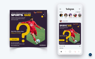 Modello di progettazione di post sui social media per tornei sportivi-13