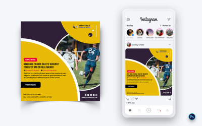 Sport Tournaments Social Media Post Design Template-15