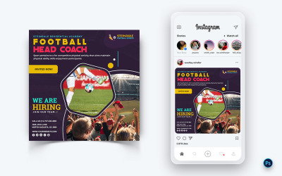 Sport Tournaments Social Media Post Design Template-17