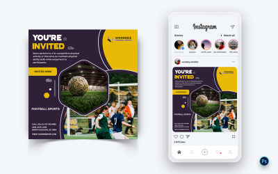 Tournois sportifs Modèle de conception de publication sur les médias sociaux-02
