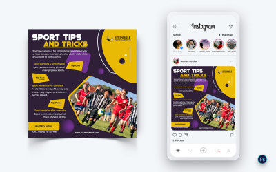 Tournois sportifs Modèle de conception de publication sur les médias sociaux-11