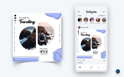 Travel Explorer e Tour Social Media Post Design Template-11