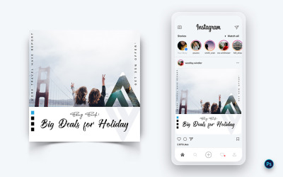 Travel Explorer e Tour Social Media Post Design Template-15