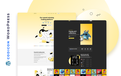 Téma WordPress Codicon – Crypto Exchange a Fintech Companies