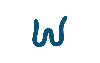 W Letter Logo Vector Logo Design Template V2