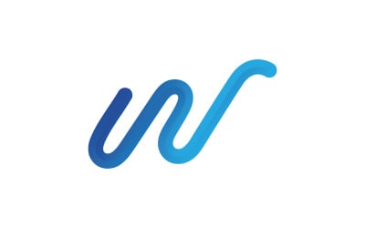 W Letter Logo Vector Logo Design Template V7