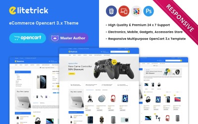 Elitetrick – Opencart elektronikai e-kereskedelmi áruház