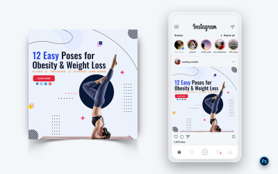 Modèle de conception de publication sur les médias sociaux de yoga et de méditation-02