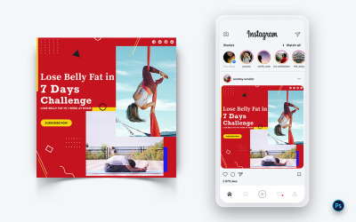 Modèle de conception de publication sur les réseaux sociaux de yoga et de méditation-52