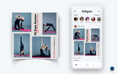 Modello di progettazione post sui social media per yoga e meditazione-53