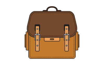 Work bag illustrated on a white background